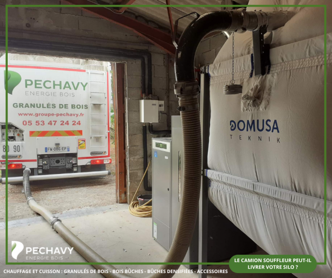 Étude de faisabilité d’une installation de chauffage au granulé de bois : le camion souffleur peut-il livrer votre silo ?