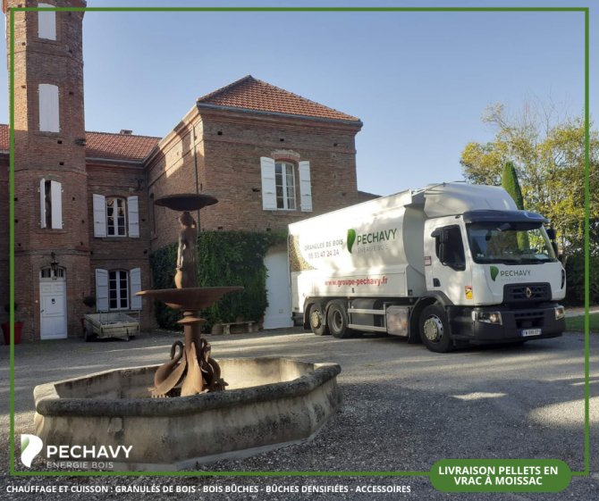 Vente de granulés de bois à Moissac (82) - Livraison de granulés de bois en vrac à Moissac dans le Tarn-et-Garonne (82)